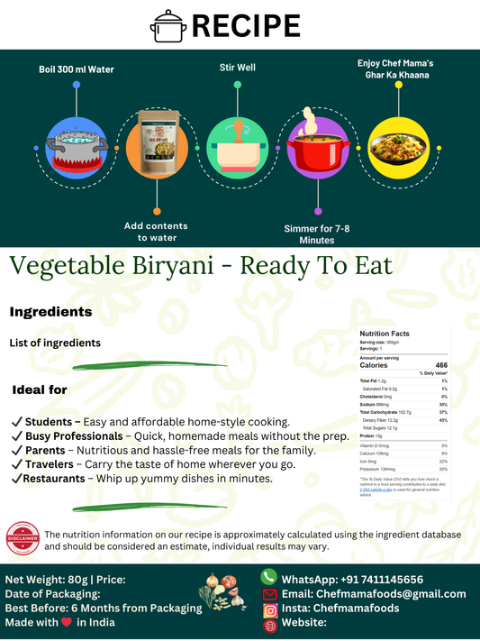 VEGETABLE BIRYANI