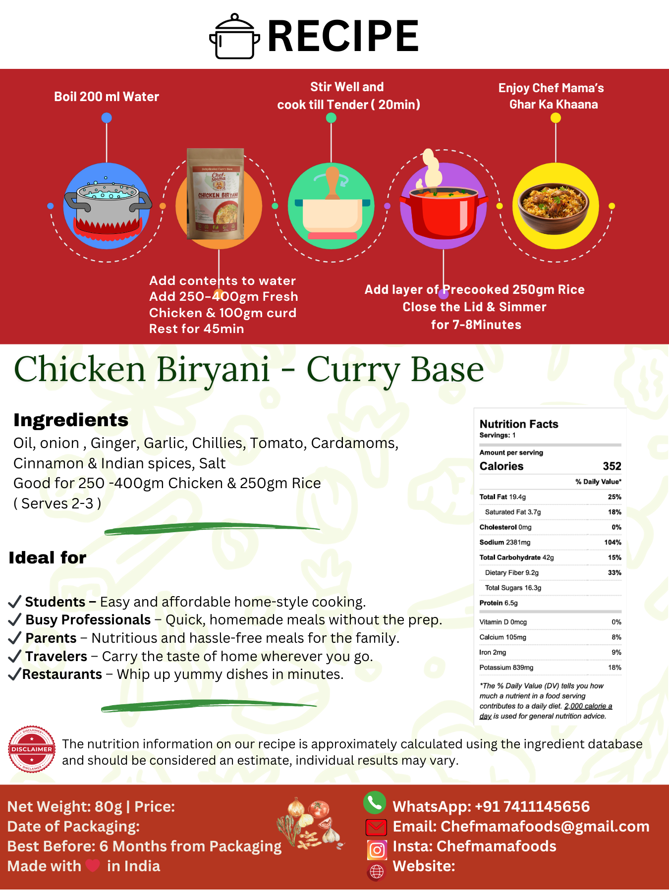 CB Chicken Biryani