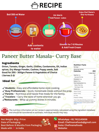 CB Paneer Butter Masala