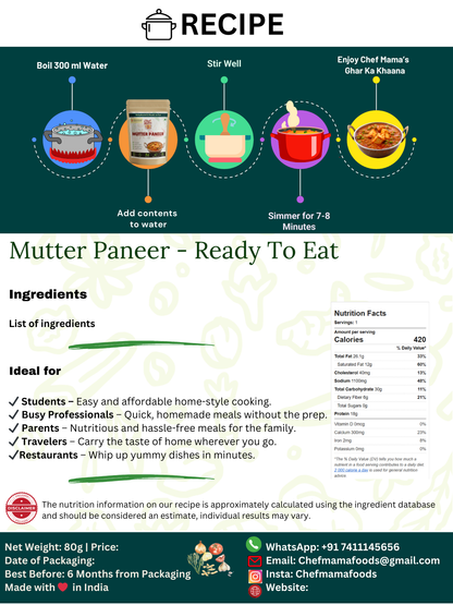Mutter Paneer