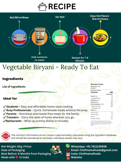 VEGETABLE BIRYANI